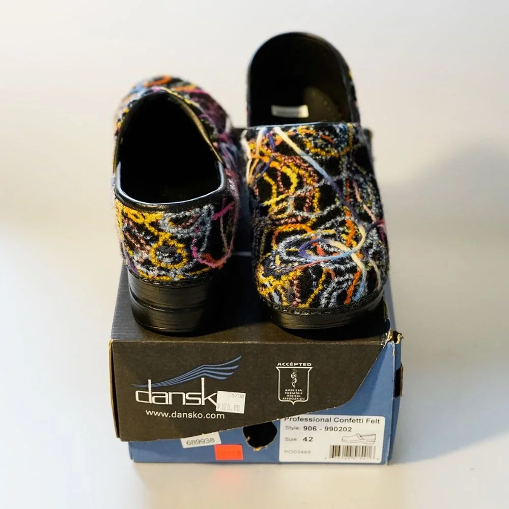 Dansko Professional Confetti Clogs, size 42 (11-11.5 USA) - Picture 3 of 4